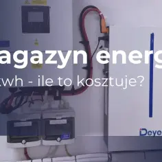 Nowoczesny bank energii do domu, magazyn energii 10 kWh. Instalacja gotowa do działania.