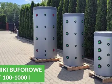 Trzy cylindryczne bufory ciepła DAS. Duży bufor ciepła 1000l na ile wystarczy? Zależy od potrzeb!