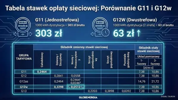 Taryfa G11 - czy jedna cena prądu to oszczędność? Sprawdź!