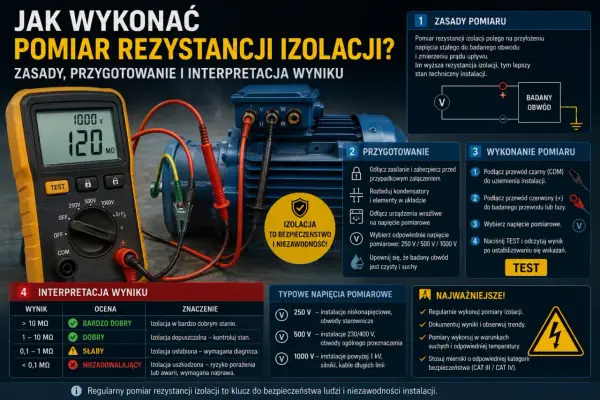 Rezystancja izolacji - Mierz poprawnie, interpretuj wyniki, uniknij awarii